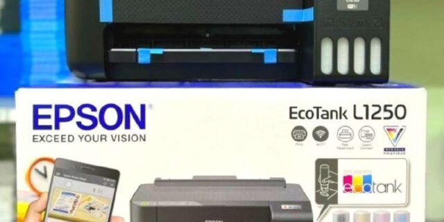 EPSON Impressora EcoTank L1250 – Tanque de Tinta Colorida, Wi-Fi Direct, Comando de voz, Bivolt, Cor: Preto