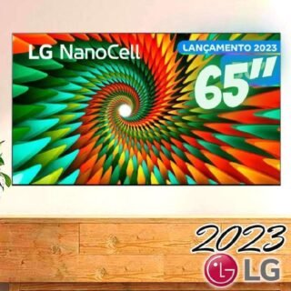 Smart TV 65″ 4K LG NanoCell 65NANO77SRA Bluetooth, ThinQ AI, Alexa, Google Assistente, Airplay, 3 HDMIs