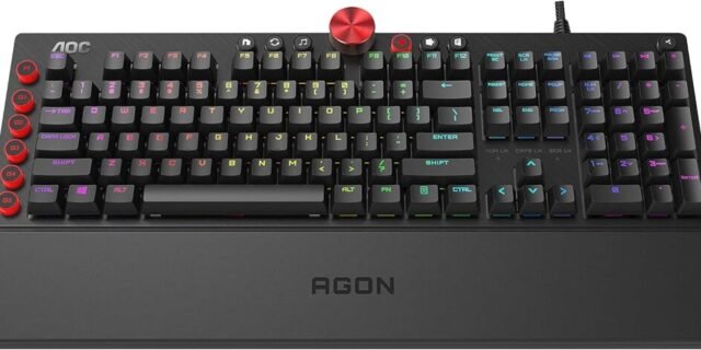 Teclado Mecânico Gamer AOC Agon AGK700 Preto Padrão