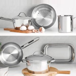 Jogo de Panelas Tramontina Inox 6 Peças 65660/283 Allegra