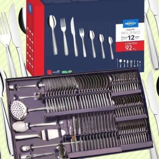 Faqueiro Brinox Inox 92 Peças Milano