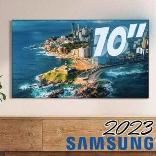 Smart TV 70 Polegadas Samsung UHD 4K, 3 HDMI, 1 USB, Bluetooth, Wi-Fi, Gaming Hub, Tela sem limites, Alexa built in – UN70CU7700GXZD