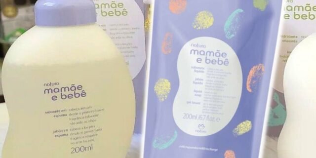 Kit Sabonete Líquido Relaxante da Cabeça aos Pés Mamãe e Bebê com Refil