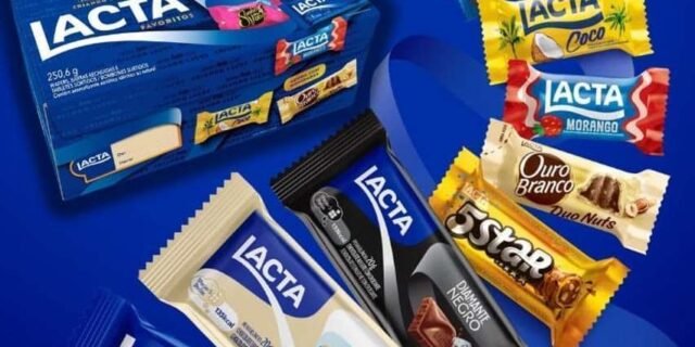 Caixa de variedades chocolates Lacta Favoritos 250,6g