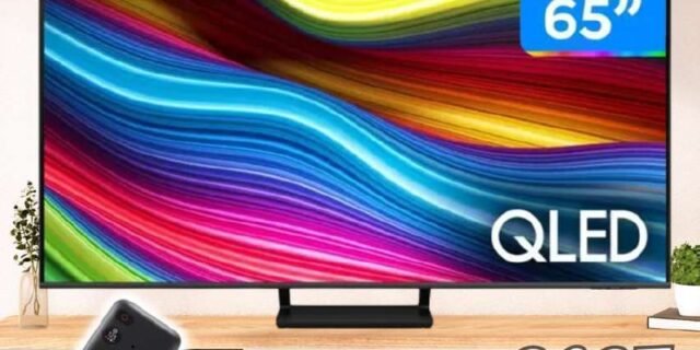Smart TV QLED 65″ 4K UHD Samsung Q70C – Alexa built in, Modo Game, Tela sem limites