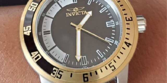 Invicta Relógio masculino especial de aço inoxidável, Preto, Relógio de quartzo