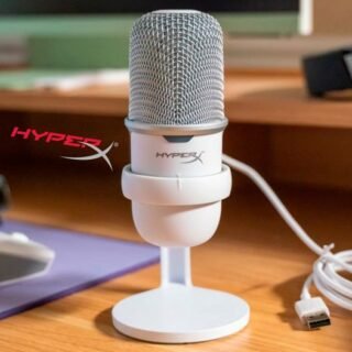 Microfone Gamer HyperX SoloCast Podcast, USB Gaming, PC, PS5, PS4, Mac, Redução de Ruídos