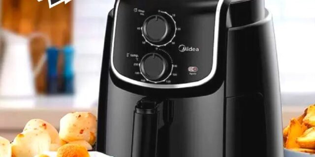 Fritadeira Airfryer 4L GourmetFry cor Preta Midea