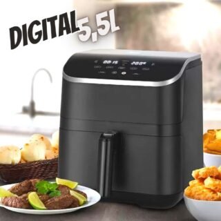 Fritadeira Airfryer 5,5L GrandGourmet Digital cor Preta Midea – 220V