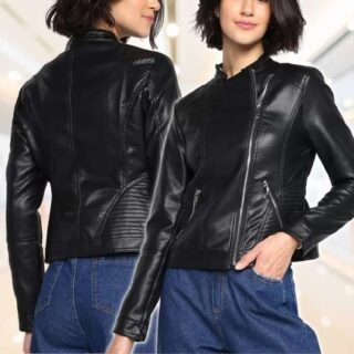 Jaqueta Facinelli PU Detalhe Matelassê Feminina