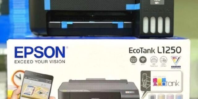 EPSON Impressora EcoTank L1250 – Tanque de Tinta Colorida, Wi-Fi Direct, Comando de voz, Bivolt, Cor: Preto
