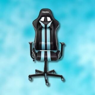 Moob Cadeira Gamer Reclinável Nitro Com Almofadas para Lombar e Pescoço Preto/Azul