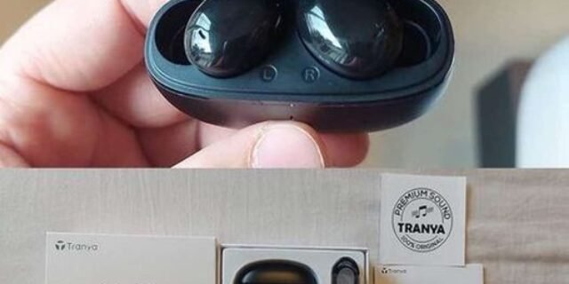 Fone de ouvido Bluetooth sem fio Tranya T20, som premium com graves profundos, tempo de reprodução 8H, design de 4 microfones para chamadas, modo de jogo de baixa latência, IPX7 à prova d’água