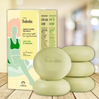 Sabonete em Barra Puro Vegetal Lima e Flor de Laranjeira Tododia