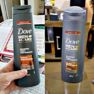 Shampoo 2 em 1 Cafeína Fortificante mais Cálcio Dove Men+Care Força Resistente Frasco 400ml