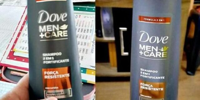 Shampoo 2 em 1 Cafeína Fortificante mais Cálcio Dove Men+Care Força Resistente Frasco 400ml