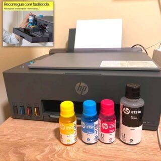 Impressora Multifuncional HP Smart Tank 581 Tanque de Tinta Colorida Wi-Fi (4A8D5A) – Impressora, Copiadora e Scanner