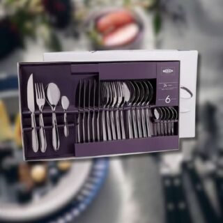 Faqueiro Lyon 24pcs Brinox Lyon Aço Inox Pacote De 24