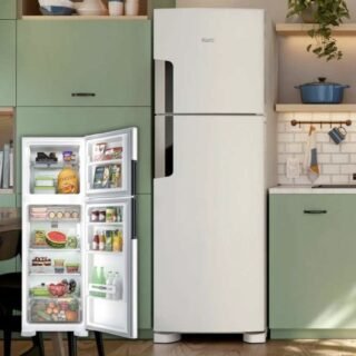 Geladeira Consul Frost Free Duplex 386 litros com Altura Flex cor branca CRM44AB