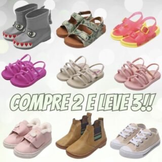 Compre 2 e Leve 3 Calçados Infantis
