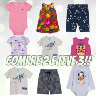 Compre 2 e Leve 3 Roupas Infantis️