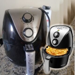 Fritadeira Elétrica sem Óleo/Air Fryer Mondial – Family IV AF-30-I Preta 3,5L com Timer