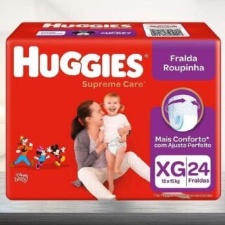 Fralda Huggies Supreme Care Roupinha Xg – 24 Fraldas