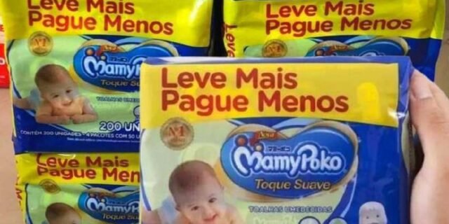 Mamypoko Toque Suave – Lenço Infantil, 200 Unidades