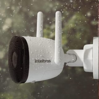 Câmera de Vídeo Externa Smart Compatível com Alexa Wi-fi IZC 1005 Branco Intelbras