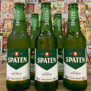Cerveja Spaten Puro Malte, Long Neck com 355ml