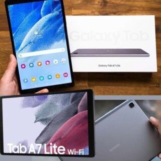 SAMSUNG SM-T220NZAUZTO Galaxy A7 Lite – Tablet WiFi, 64GB, 3GB RAM, Tela Imersiva 8.7″, Câmera Traseira 8MP, Câmera frontal de 2MP, Android 11, Cinza