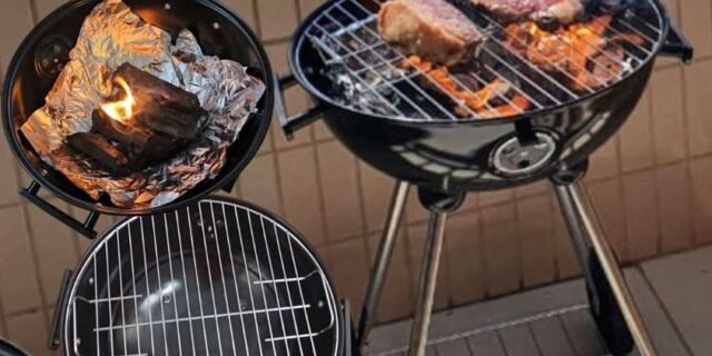 Churrasqueira Esmaltada a Bafo Guarapari, Mor, 46 cm