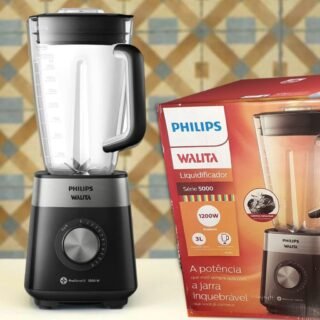 PHILIPS Liquidificador Série 5000, RI2242, Preto, Jarra Inquebrável, Walita