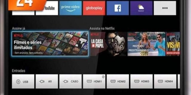 Smart TV LED 24″ Philco PTV24G50SN Conversor Digital HD com 2 HDMI