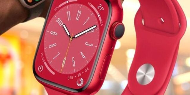 Apple Watch Series 8 (GPS), Smartwatch com caixa ( RED de alumínio – 41 mm • Pulseira esportiva