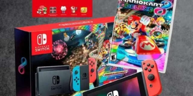 Console Nintendo Switch Joy-Con + Mario Kart 8 Digital + 3 Meses Assinatura Nintendo Switch Online