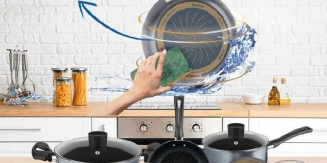 Jogo de Panelas, Rochedo, Limpa Fácil, 7 peças, Grafite