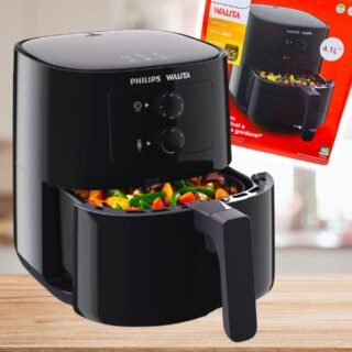 Fritadeira Airfryer Série 3000, Philips Walita, com 4.1L de capacidade, Preta, 1400W, RI9201/91