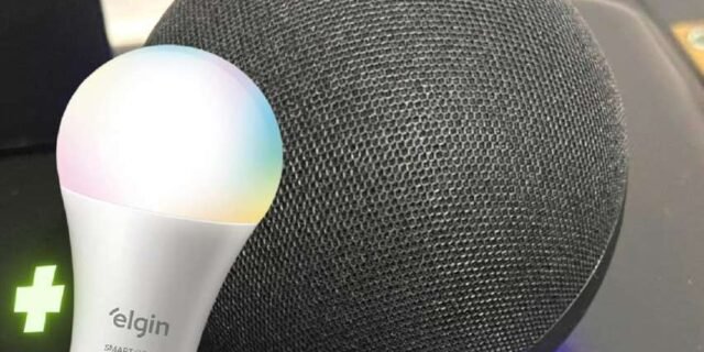 Echo Dot 5ª geração + Lâmpada Elgin 10W