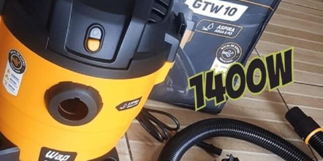 Aspirador de Pó e Água WAP GTW 10 1400W 140mbar Compacto e Robusto com Soprador 127V