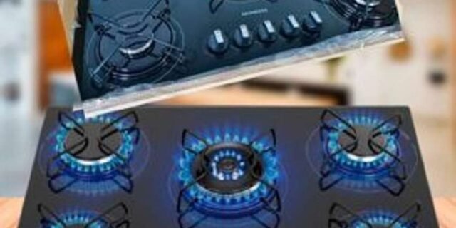 Cooktop a Gás, 5 Bocas, Mondial, Preto/Inox, Bivolt – CTG-02