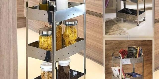 Organizador Suprema, 40 x 28 x 77 cm, Aço Inox, Brinox