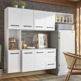 Armario Cozinha 7 Portas e 2 Gavetas Juliete – Nicioli (4 Cores)