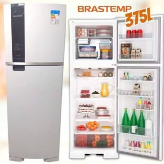 Geladeira Brastemp Frost Free Duplex 375 Litros Cor Branca Com Espaço Adapt – Brm45jb