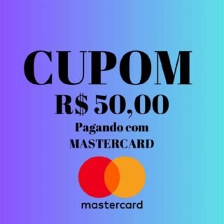 Cupom de R$ 50 em produtos selecionados pagando com Mastercard