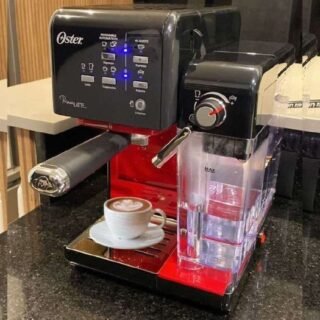 Cafeteira Espresso Oster, PrimaLatte II, Vermelho