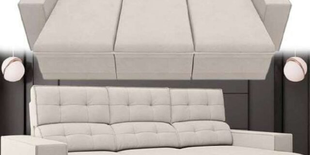 Sofá 3 Lugares Retrátil Reclinável Velosuede Up Next Sofás (4 CORES)