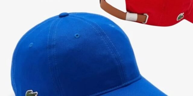 Lacoste Boné Masculino Em Algodão Com Tira Contrastante