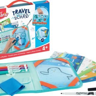 Kit para Colorir, Maped, Creativ Travel Board Acessórios, 969310, Branco/Azul