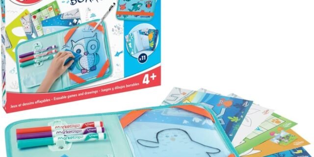 Kit para Colorir, Maped, Creativ Travel Board Acessórios, 969310, Branco/Azul